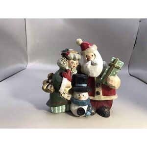 Kurt S Adler Mr And Mrs Santa Snow town Village Accessory